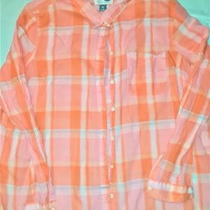 OLD NAVY PLAID TOP